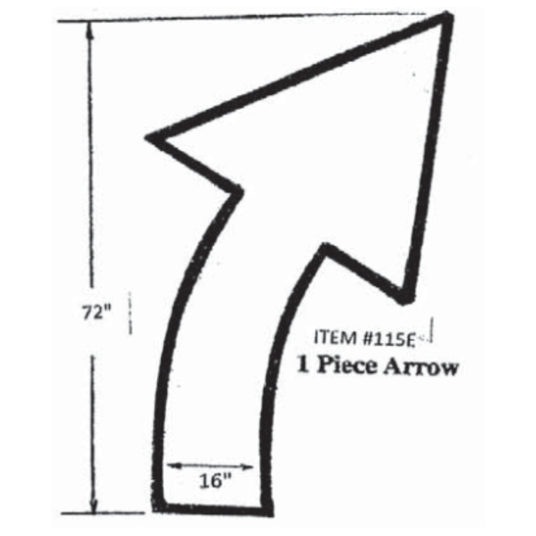 115E-Parking Lot Curved Arrow- 36