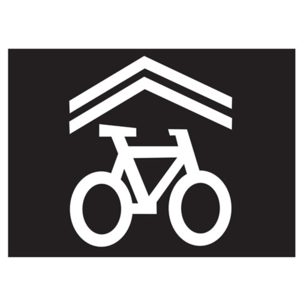 247- Shared Bicycle Lane Symbol Stencil 40