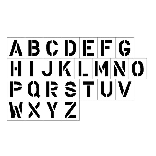 284A- Roman Gothic Letters A to Z  Set- 1/16