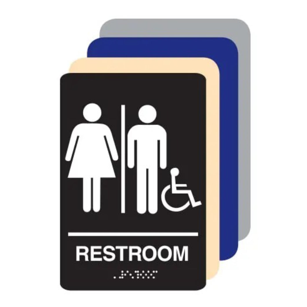 ADA Unisex Restroom Handicap Accessible Sign