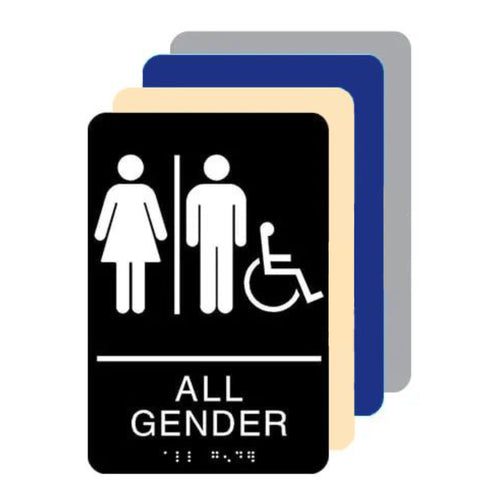 ADA All Gender Restroom Handicap Accessible Sign