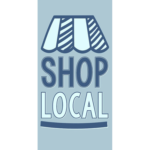 BAN-307 Shop Local Pole Banner