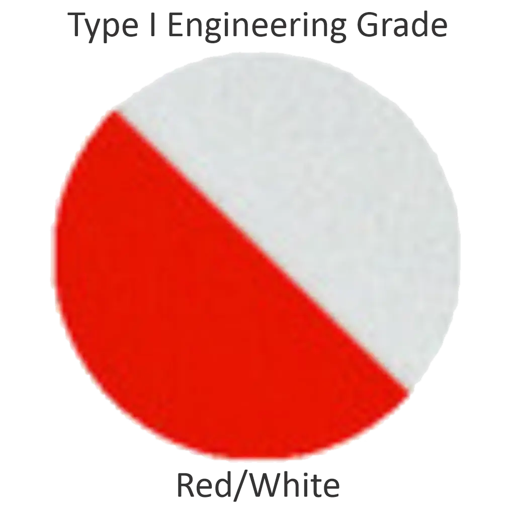 Pre-Striped Barricade Sheeting - Red/White - EG Type I - 7