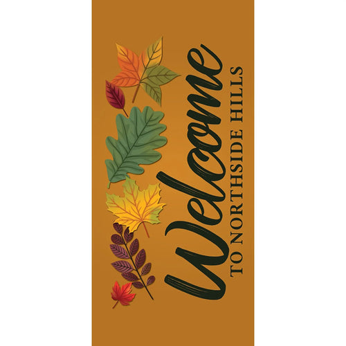 FALL-014 Fall/Autumn Pole Banner