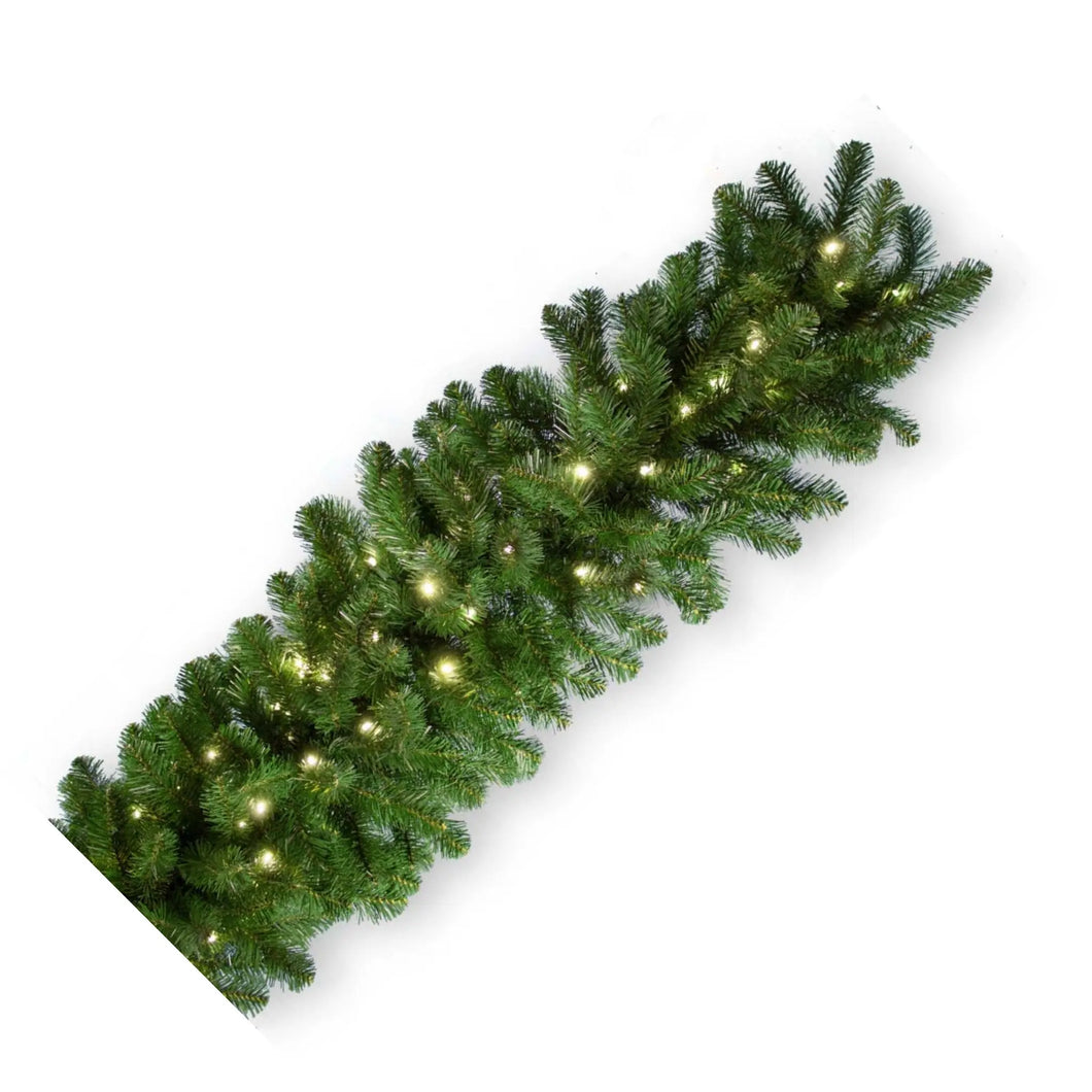 9′ x 18″ Pine Garland – Commercial Grade LED | PK-6