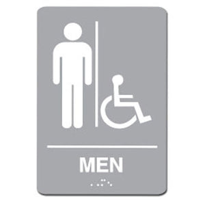 ADA Men's Restroom Handicap Accessible Sign