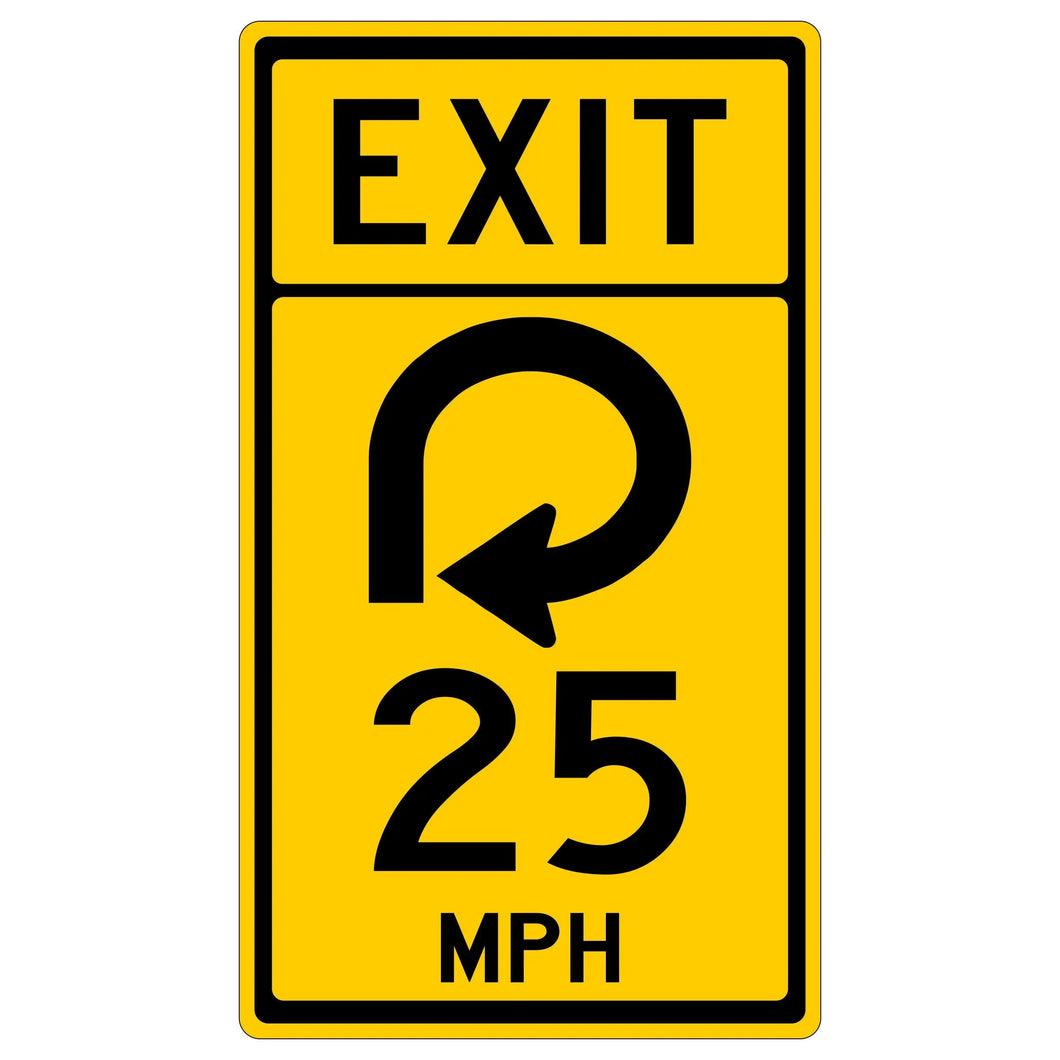 Exit Advisory Curve Speed