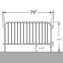 Load image into Gallery viewer, Parade Barricade-Bridge Feet 6&#39;7&quot;x43&quot;