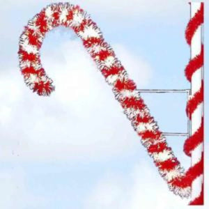 6ft garland candy cane