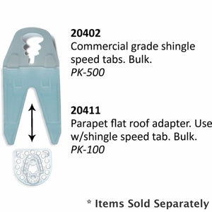 Parapet Flat Roof Adapter - Commercial Grade | 100pk