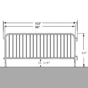 Parade Barricade-Bridge Feet 8'7"x43"