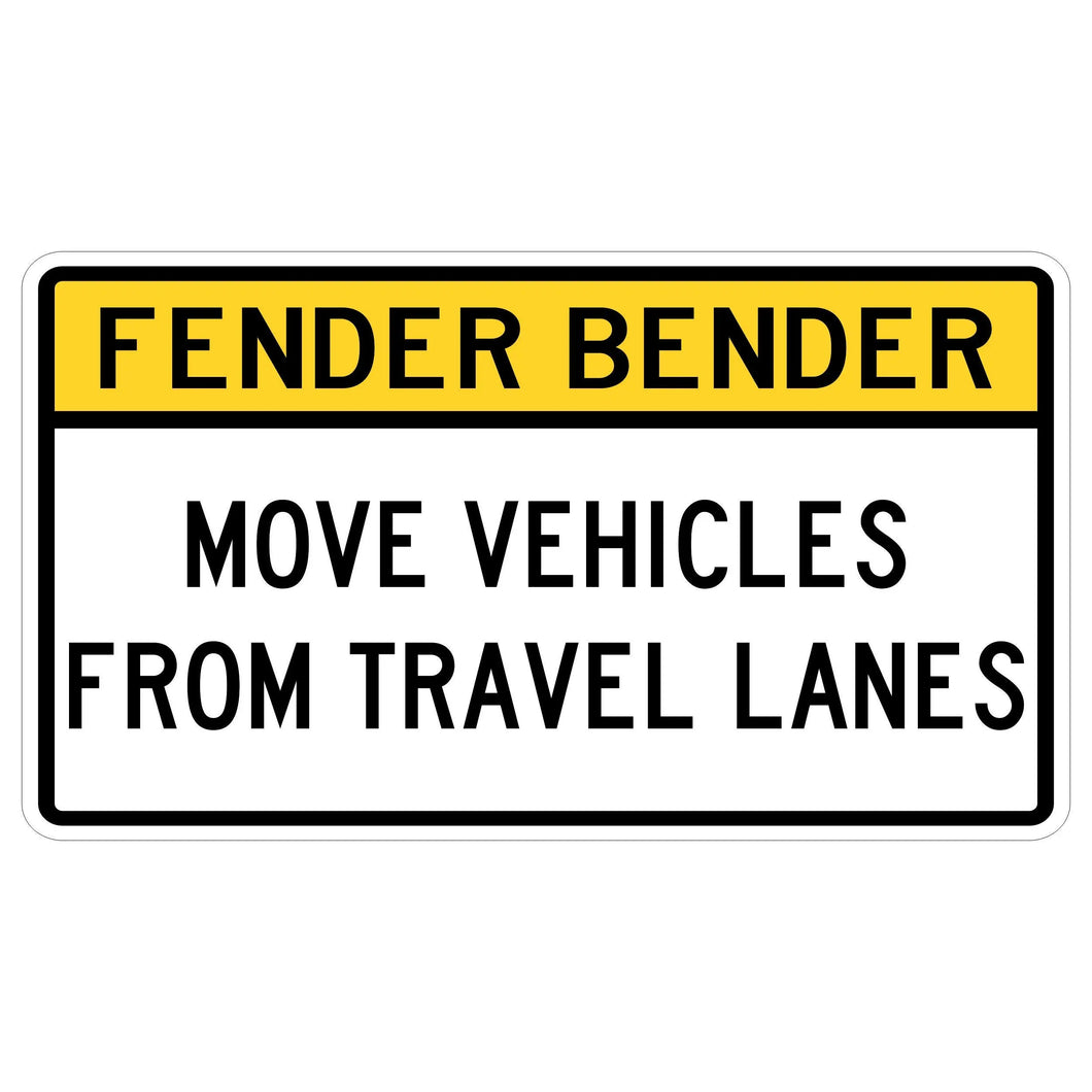 Fender Bender Move Vehicles From Travel Lanes