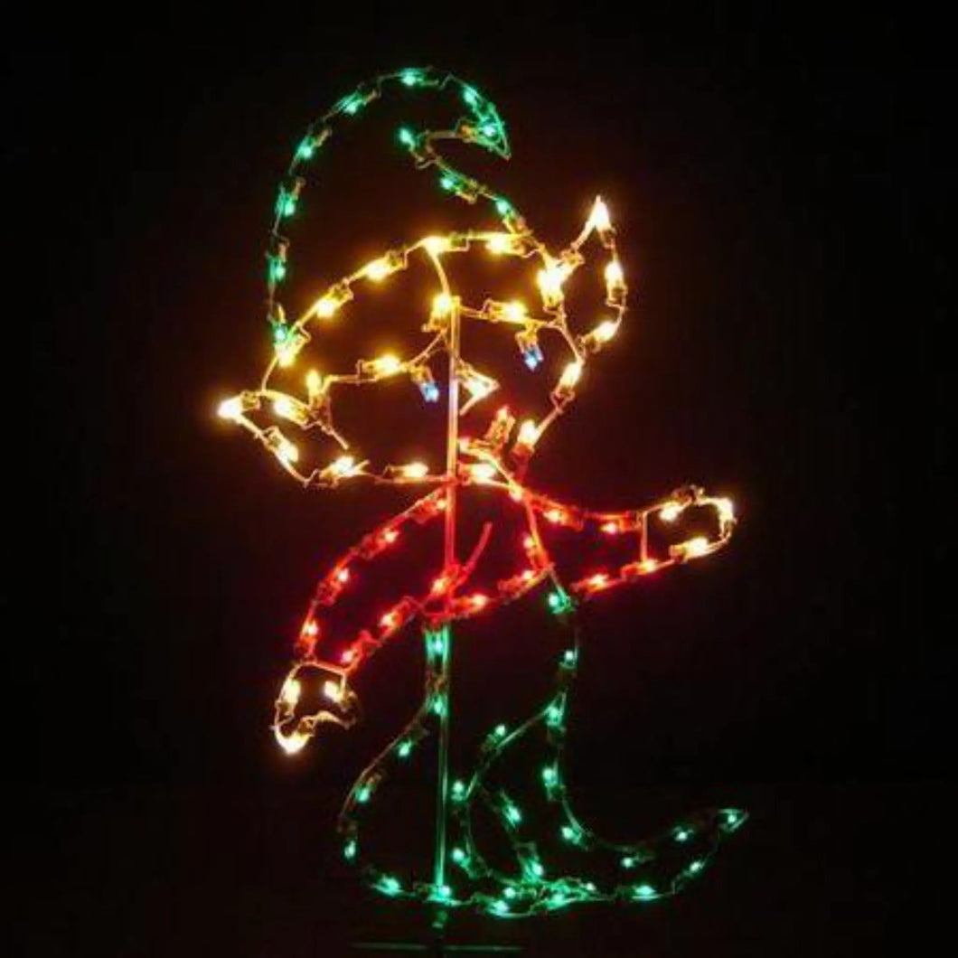 5' Running Elf Yard Decoration