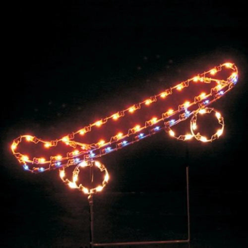 5' Skateboard Lighted Yard Decoration 