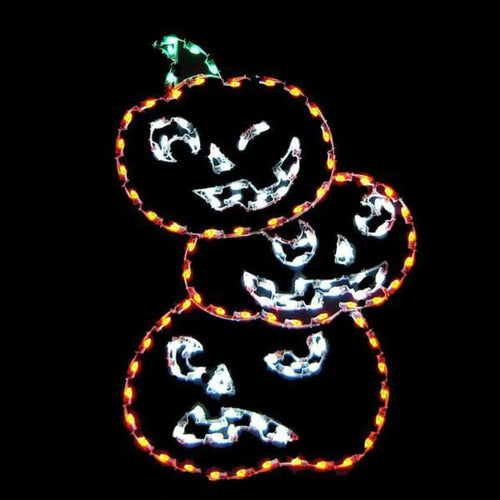 6' Jack O Lantern Stack Lighted Yard Decoration