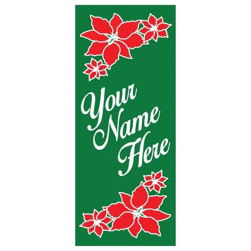 personalized Poisetta Banner