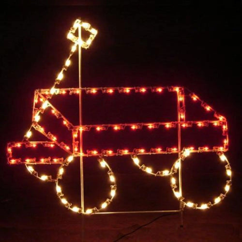 4' Wagon Lighted Yard Decoration