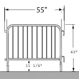 Parade Barricade-Bridge Feet 4'7"X43"