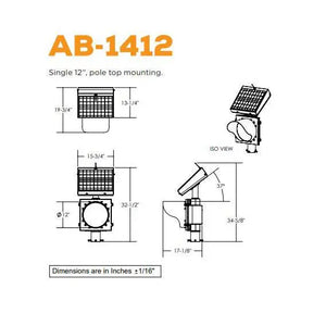 Single, Pedestrian Activated Crosswalk System | AB-1412