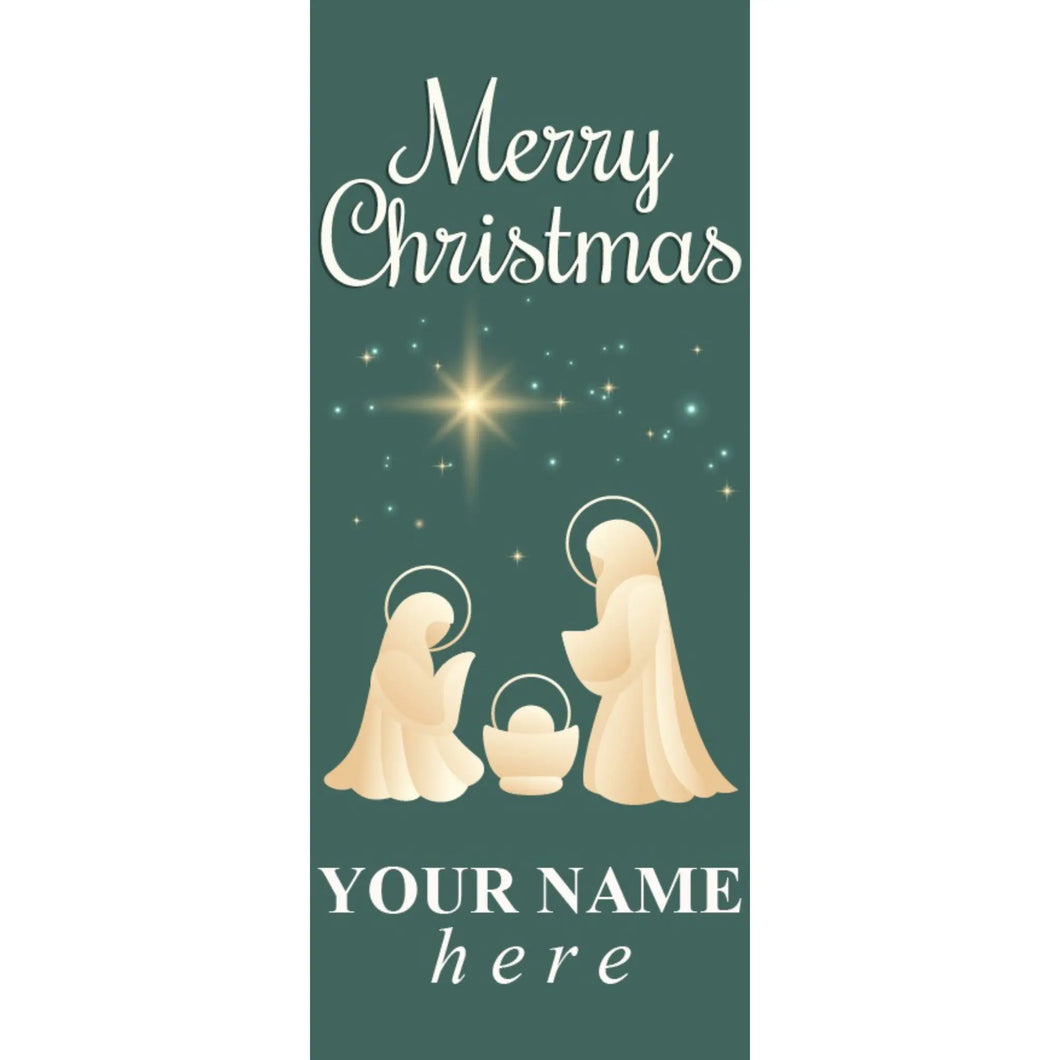 CHR-111A Christmas Pole Banner