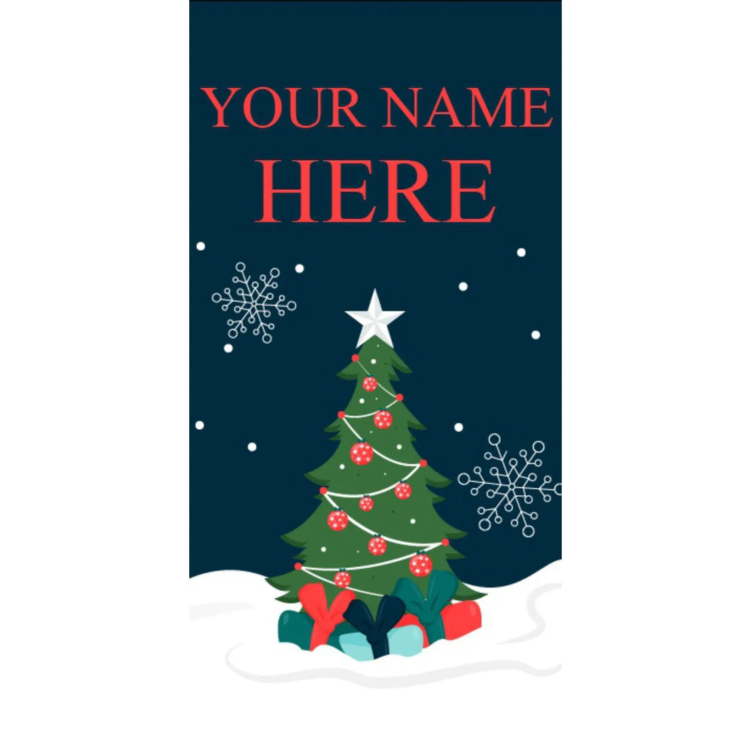 CHR-127 Christmas Pole Banner