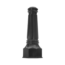 Load image into Gallery viewer, Decorative Two-Piece Base for 3&quot;OD Round Poles - Black