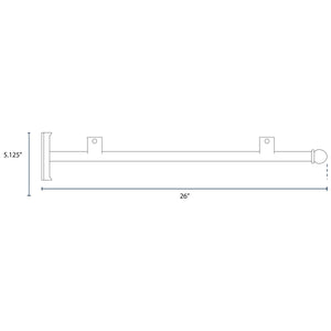 Street Sign Bracket Arm - Black