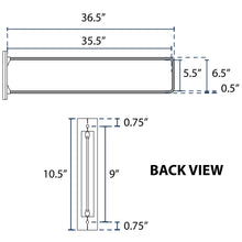 Load image into Gallery viewer, 6&quot;x36&quot; Street Sign Trim Bracket - Black