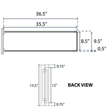 Load image into Gallery viewer, 9&quot;x36&quot; Street Sign Trim Bracket - Black