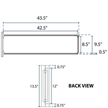 Load image into Gallery viewer, 9&quot;x42&quot; Street Sign Trim Bracket - Black