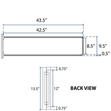 Load image into Gallery viewer, 9&quot;x48&quot; Street Sign Trim Bracket - Black