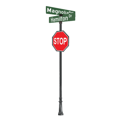 Ornamental Street Name Sign Cross Package