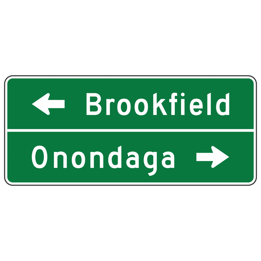 D1-2  Destination & Distance Sign