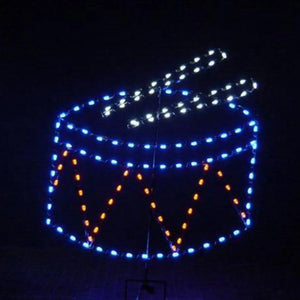 5' Drum Lighted Yard Decoration