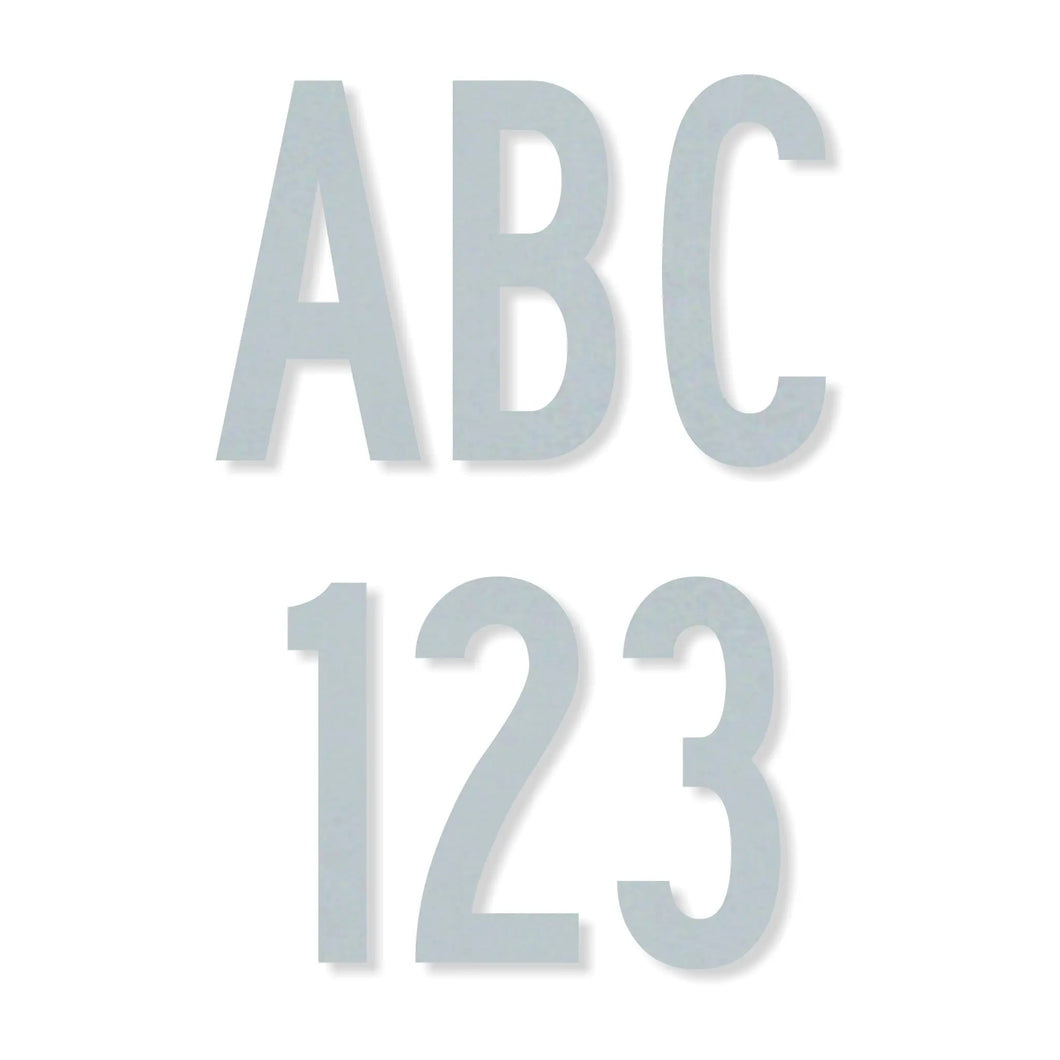 B Series Die-Cut Letters & Numbers (White EGR)