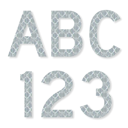 D Series Die-Cut Letters & Numbers (White HIP)