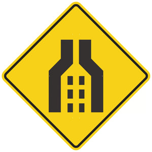 W4-2 Double Merge Symbol - Roll Up Sign