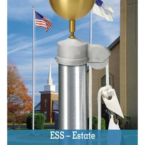 Estate Series Flagpole - External Halyard