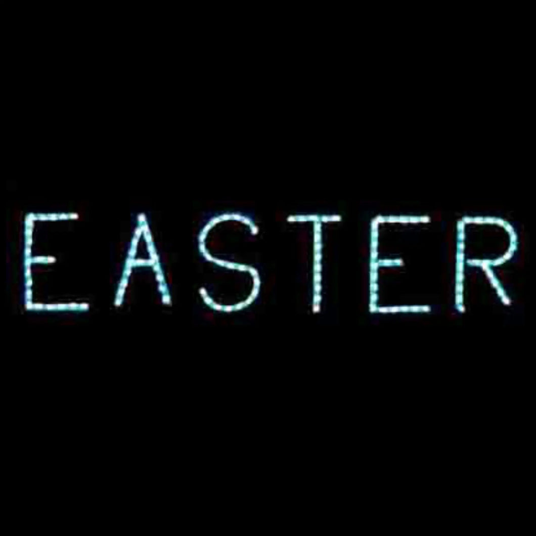 Easter Sign Lighted Yard Decoration