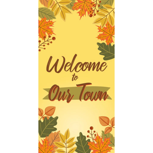 FALL-002 Fall/Autumn Pole Banner