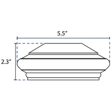 Load image into Gallery viewer, Cap Finial for 4&quot; Square Post - Black