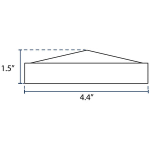 End Cap Finial for 4" Square Post - Black