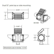 Load image into Gallery viewer, Dual, Pole Top Mounting Flashing Beacon | FL-2412