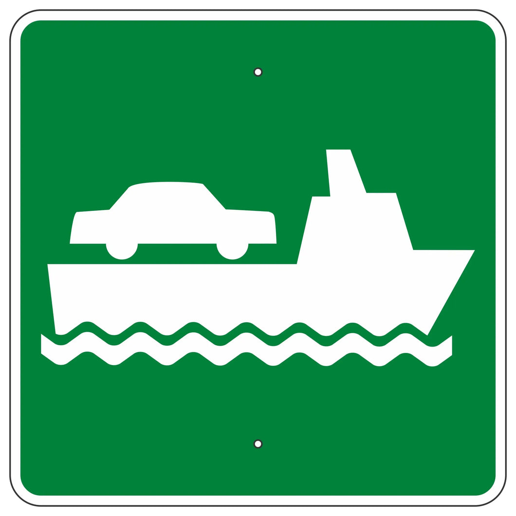 I-9 Vehicle Ferry Terminal Sign