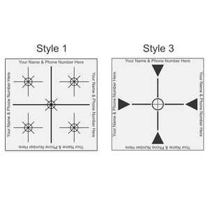 Reflective Laser Survey Targets - White