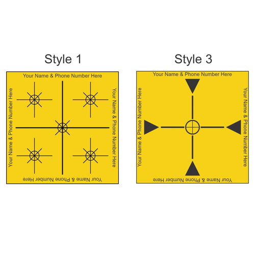 Reflective Laser Survey Targets - Yellow