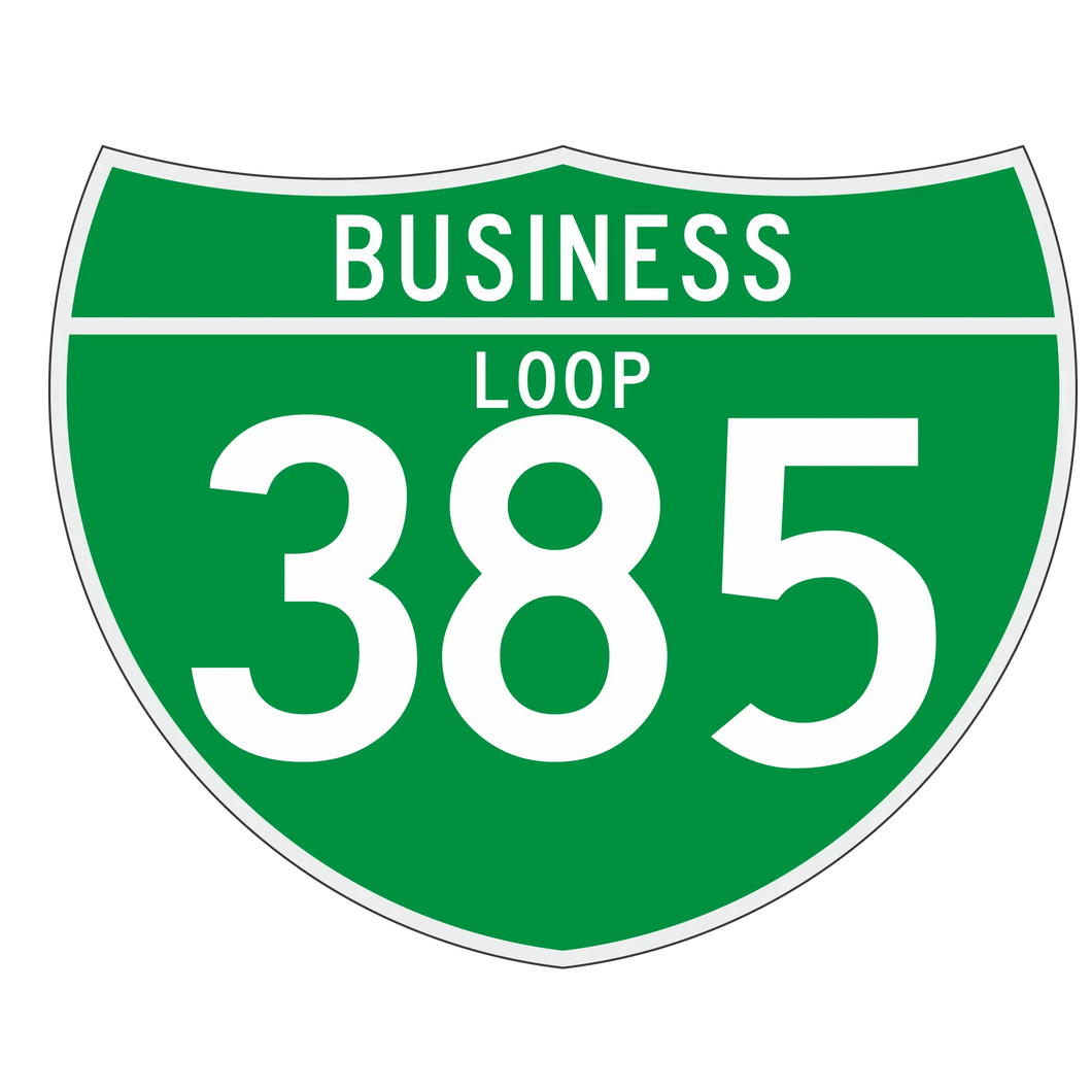 M1-2 Off-Interstate Route Sign (3 Digit) Business Loop