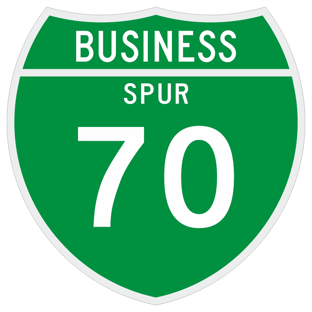 M1-3 Off-Interstate Route Sign (1 or 2 Digits) Business Spur