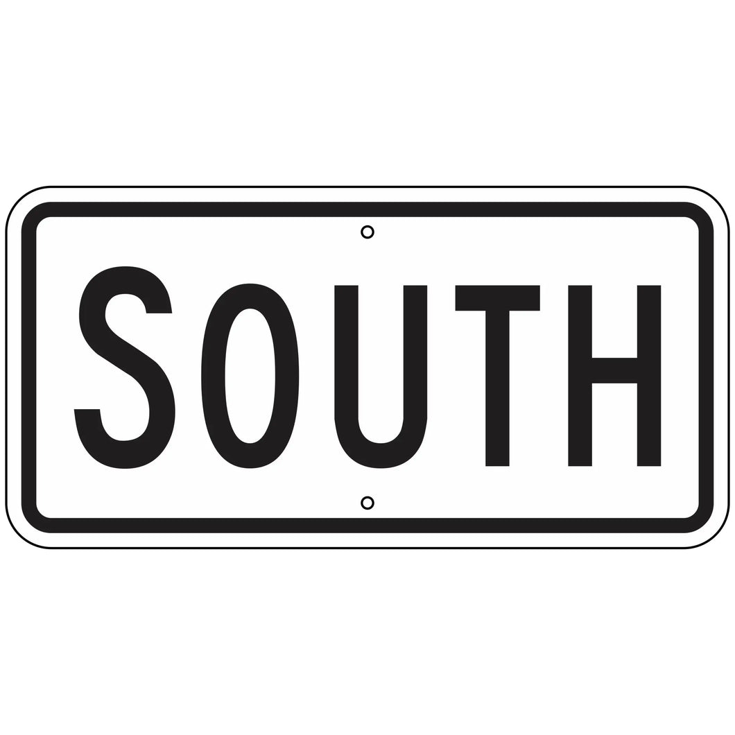 M3-3 Cardinal Direction South Sign