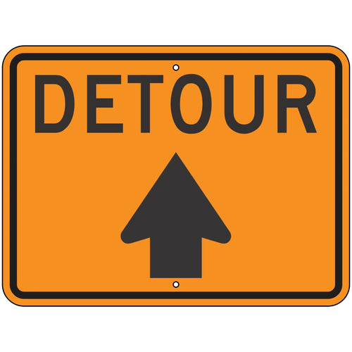 M4-9U Detour With Ahead Arrow Sign 30